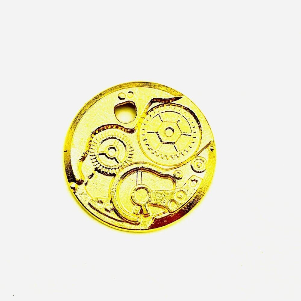 9026 15PC Antique Gold Plated Gear Dial Charms Pendants for Jewelry